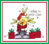 Santa Dorky Bird Card